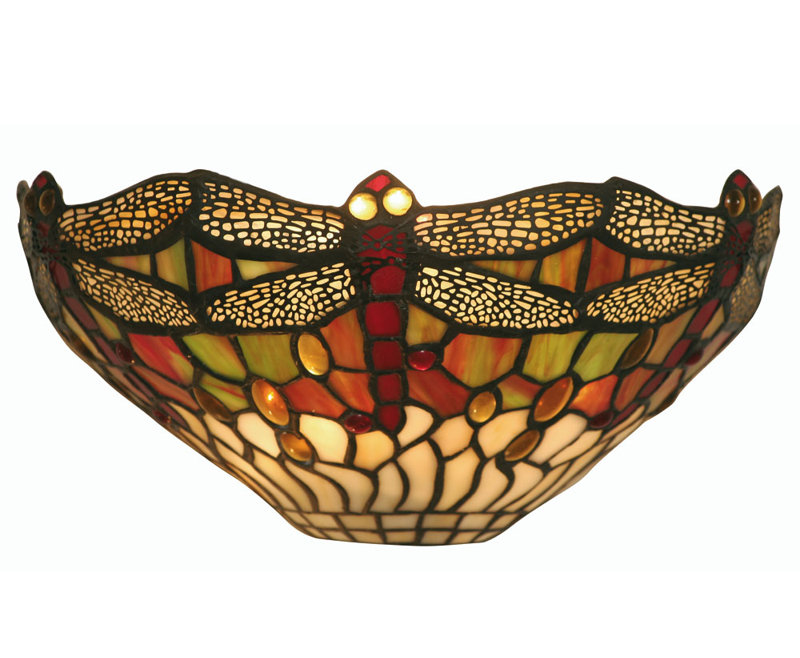Dragon Fly Glass Half Moon