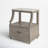 Aberdale 24 in. W 1 - Drawer Marble Top Nightstand, Gray-1762776490
