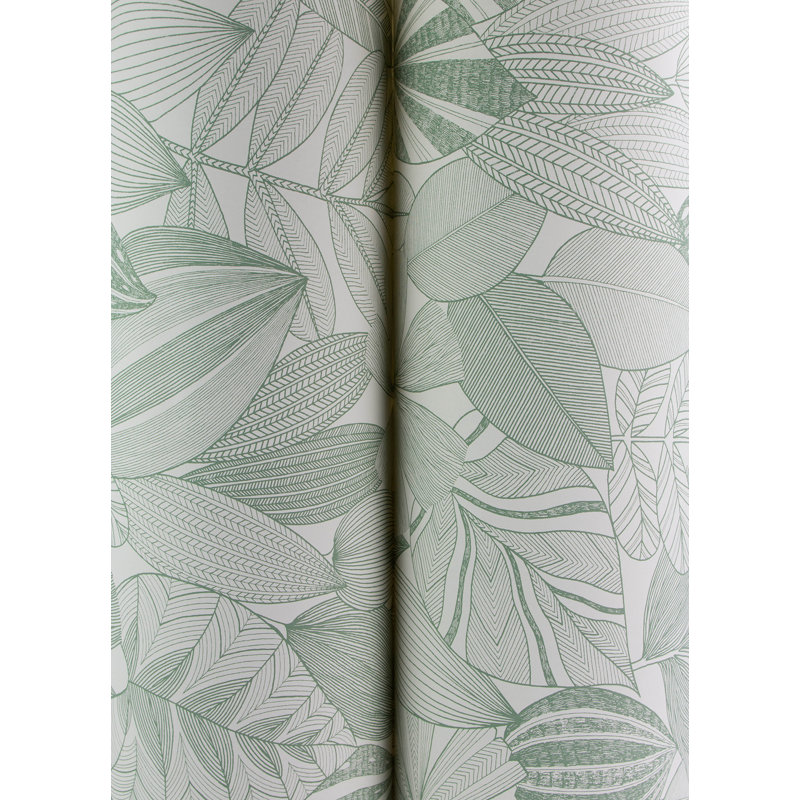 Mathias Green Botanical Wallpaper, Green