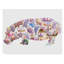 «Hippo Collage» par Louise Tate, impression sur toile-33540770