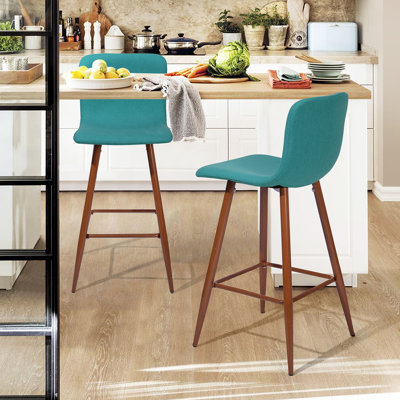Frye Upholstered Counter Stool with Metal Frame