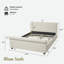 Lit rembourré avec bords roulés épais, pieds ovales à double couche rétro et tête de lit robuste-354090923-354090917