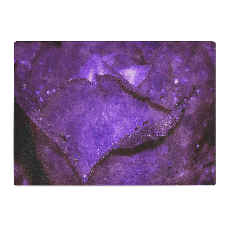 Rose Flower Vol.4 Painting Chopping Board, 0.4cm H x 20cm W x 28.5cm L