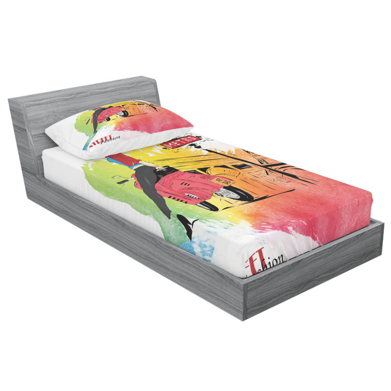 Microfiber Sheet Set, Twin XL Sheet Set with Fitted Sheet