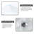 24" x 16.75" Rectangular Console Bathroom Sink Freestanding Metal Support Legs Wall Mount Sink