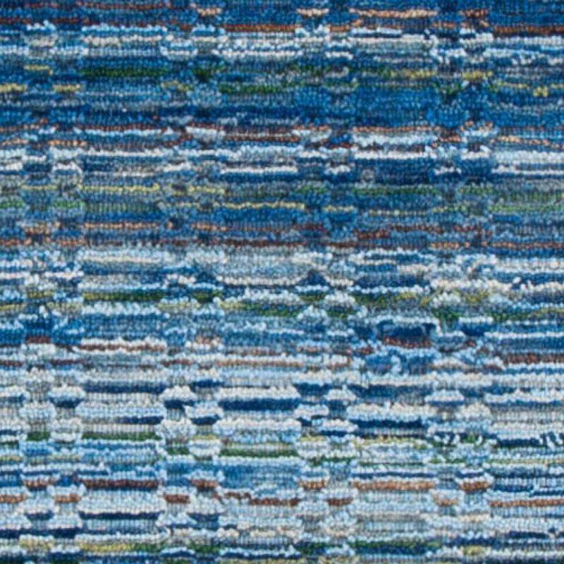 Hossain Hand Loomed Wool Abstract Rug, Rectangle 2' x 3'