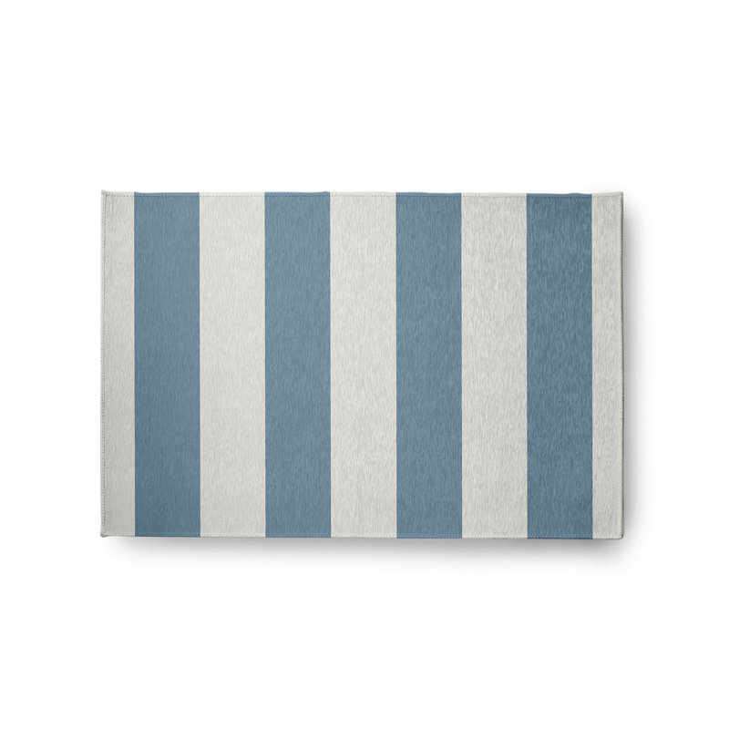 Tapis intérieur / extérieur rayé Prashant, Rectangle 2 pi x 3 pi