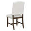 Ensemble de salle à manger rétro 5 pièces, table ronde avec rallonge l 16 po et 4 chaises rembourrées pour la salle à manger et le salon-513059269