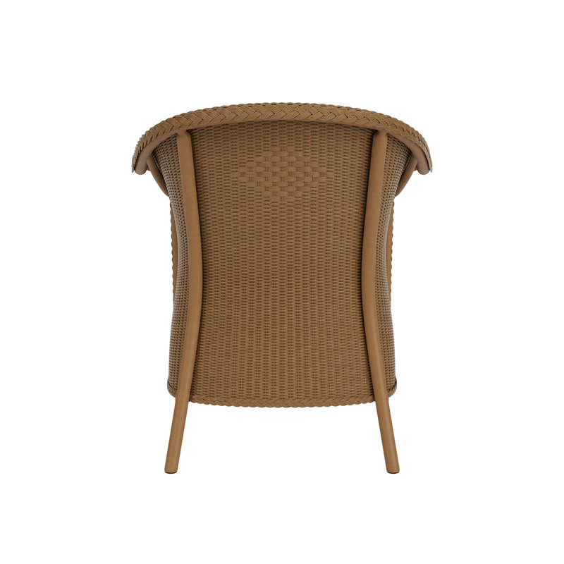 Universal Loom Accessories Outdoor Dining Armchair, Canvas Natural, Hickory