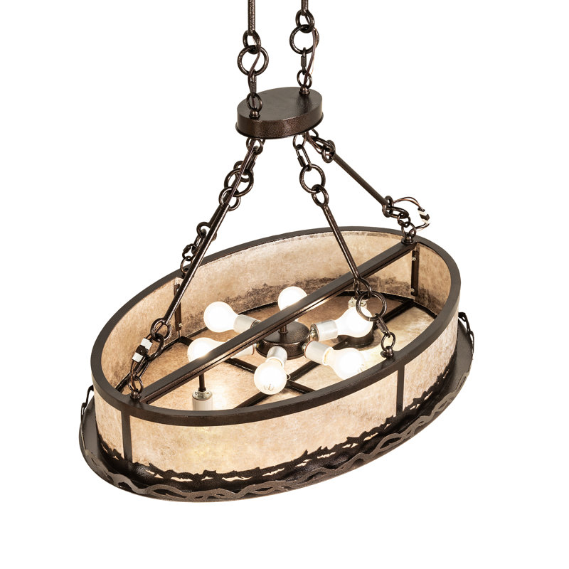 36" Long Craftsman Prime Oblong Inverted Pendant