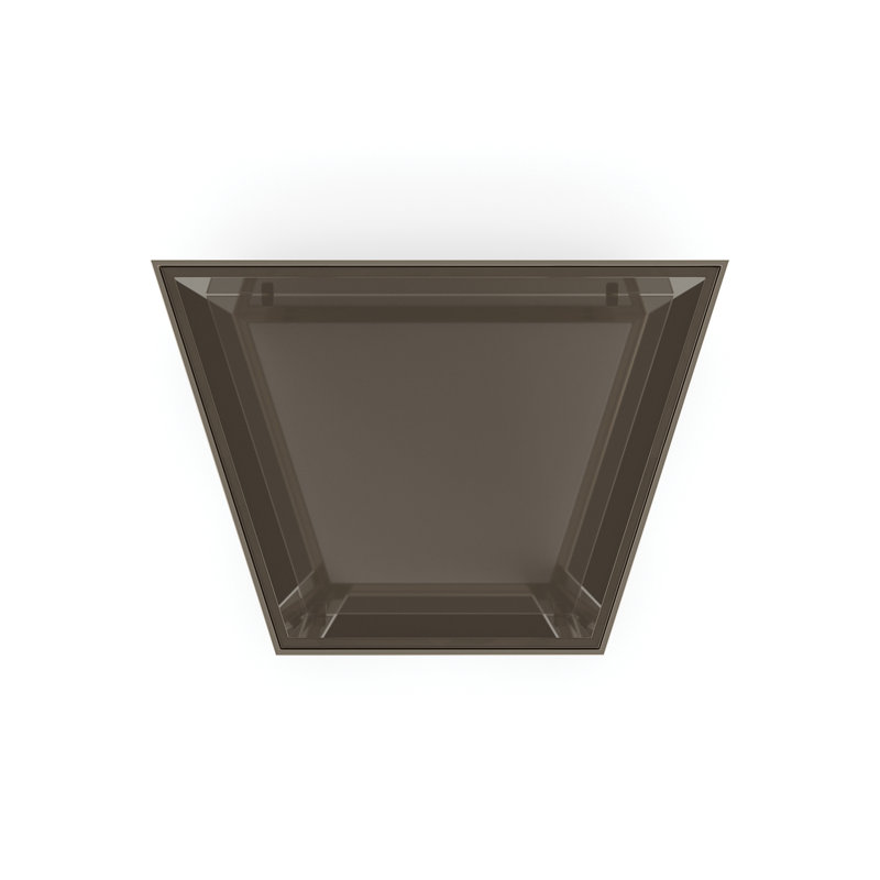 Gold and Glass Contemporary Free Form End Table