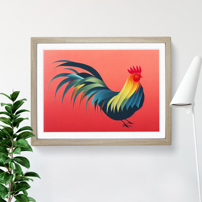 Magnetic Rooster - Framed Print