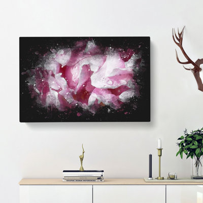 Beautiful Pink Carnation Petals - Wrapped Canvas