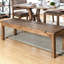 Banc de siège en bois de style rustique Elegance