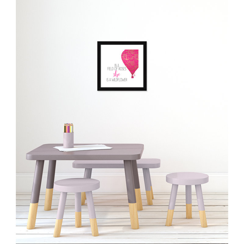 Il s’agit d’un wildflower, H 18 po x l 18 po x P 0,63 po, Cadre noir