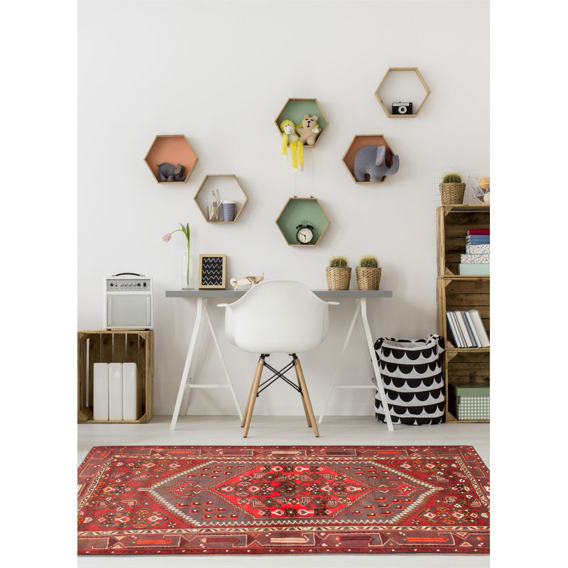 Tapis gris Andelz 4 pi 7 po x 6 pi 7 po