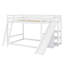 Lit mezzanine avec 7 tiroirs, 2 tablettes et un bureau-1427100717