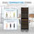 The Connoisseurs Reserve 27” 160 Bottle Built-in Dual Zone Compressor Wine Fridge in Stainless Steel,