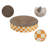 Nelson 20.13" Modern Cardboard Round Bowl Cat Scratcher with Catnip-111615820