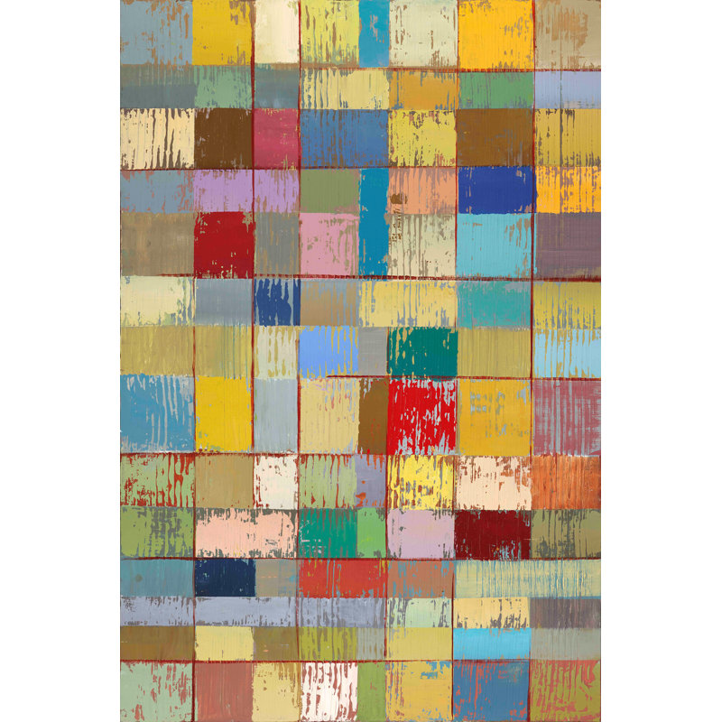 « color pattern ii » par julie joy, reproduction d’art sur toile tendue, H 18 po x l 12 po