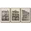 "Vintage Views of Venice I", ensemble de 3 pièces encadrées sur toile-97946336-97946337