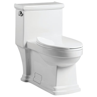 Toilette allongée une pièce Glanville 1,28 GPF (économe en eau) (siège inclus)