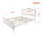 Geniah Vegan Leather Metal Bed