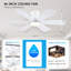 46" 6-blade Ceiling Fan With Light Kit And Remote Control-907771959-907771957