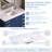 48" Engineered Stone Bathroom Vanity Top with Rectangular Undermount Ceramic Sink and Backsplash-135053825