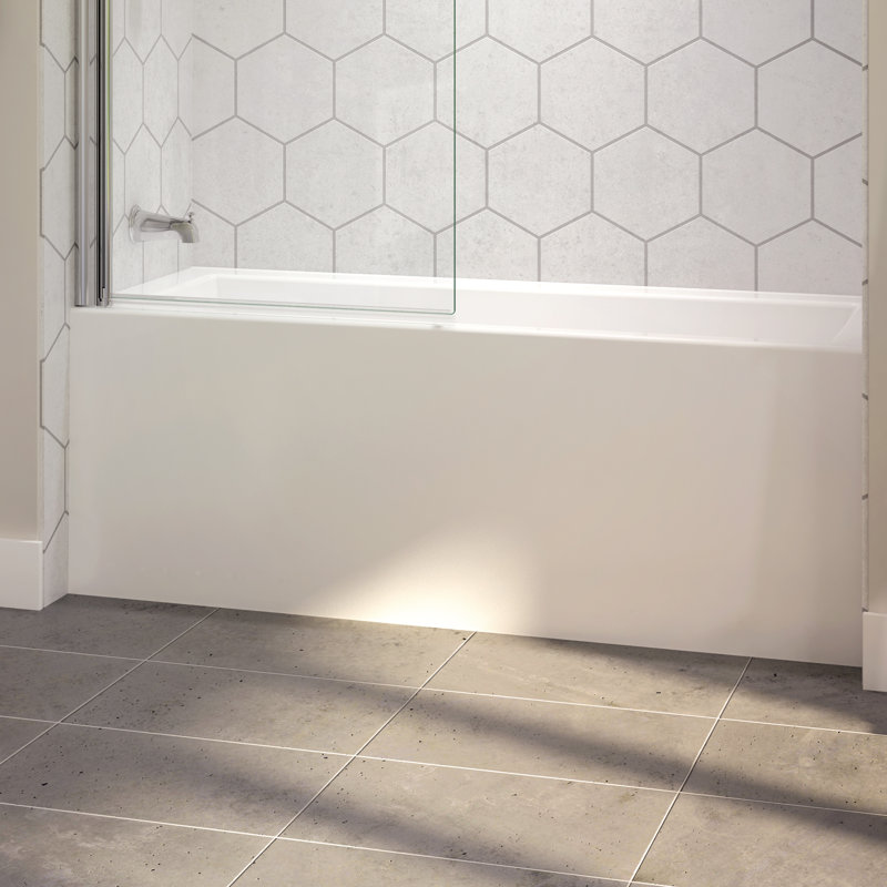 Linea® 60" x 32" Alcove Whirlpool Bathtub, Left