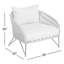 Chaise de patio avec coussins Aaron