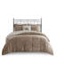 Édredon en duvet synthétique double / grand - taupe + Nuance grand à taupe douillet et-121409397-121409396