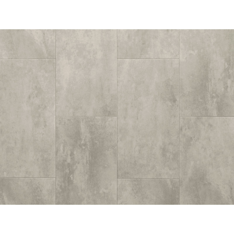 Stone Composite 12" W x 23.15" L x 9.5mm Luxury Vinyl Tile - 400sq.Ft., Titanium