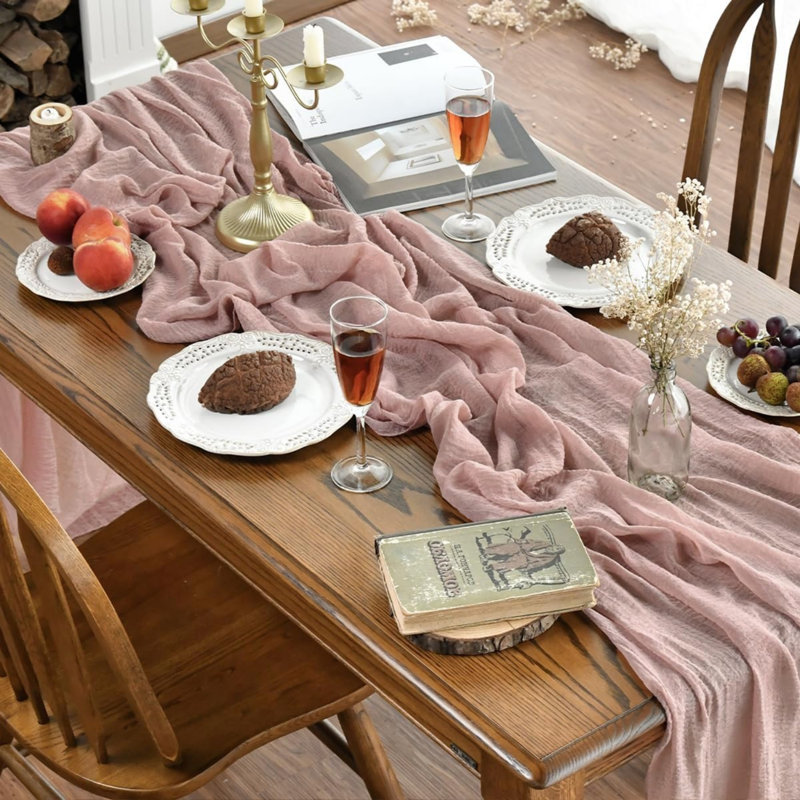 Boho Dusty Pink Gauze Wedding 6 Packs Cheesecloth 300 cm