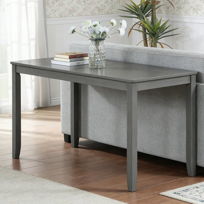 Small Dining Table for 4, 45.5 Inch Walnut Square Kitchen Table for Small Spaces, Modern Tapered Legs, Easy Clean MDF Top & Solid Wood Frame