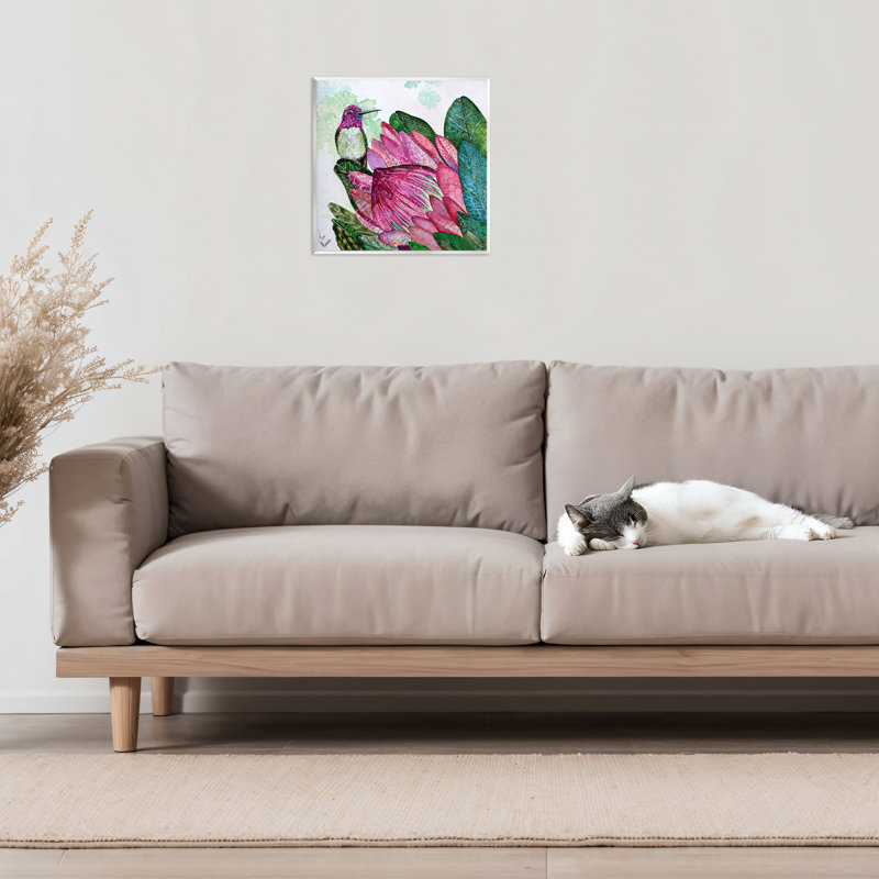 Colibri et plaque murale Protea, design par Lisa Morales