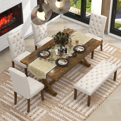 Invaldi 6 - Person Dining Set by Winston Porter