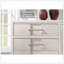 Transitional Style 1Pc Chest English Dovetail Five Drawers Simple Design Curve Handles White Finish-1515638511