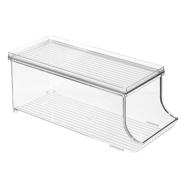 Idesign Clarity BPA-Free Plastic Customizable In-Drawer Storage Organizer Dividers, 16 inch x 9.2 inch x 1.99 inch, Adjustable