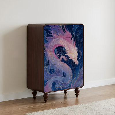 Armoire décorative à cinq tiroirs