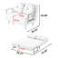 Modern Style 3-In-1 Convertible Sleeper Sofa Bed With Adjustable Backrest Pull Out Couch Sofa Bed-755630414