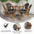 Rylan Indoor/Outdoor Commercial Bistro Set with Table and Chairs-84477891-127590973