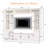 Donyell Wall Unit Modern Entertainment Center with LED Lights