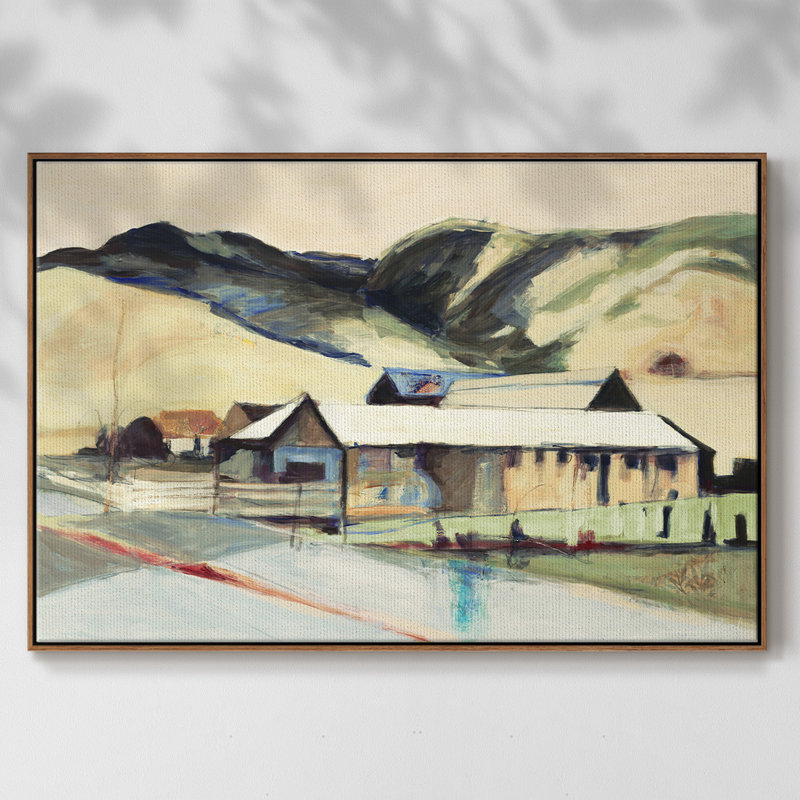 Méchant - cadre photo, reproduction d'art sur toile, H 37 po x l 25 po x P 2 po, Noyer