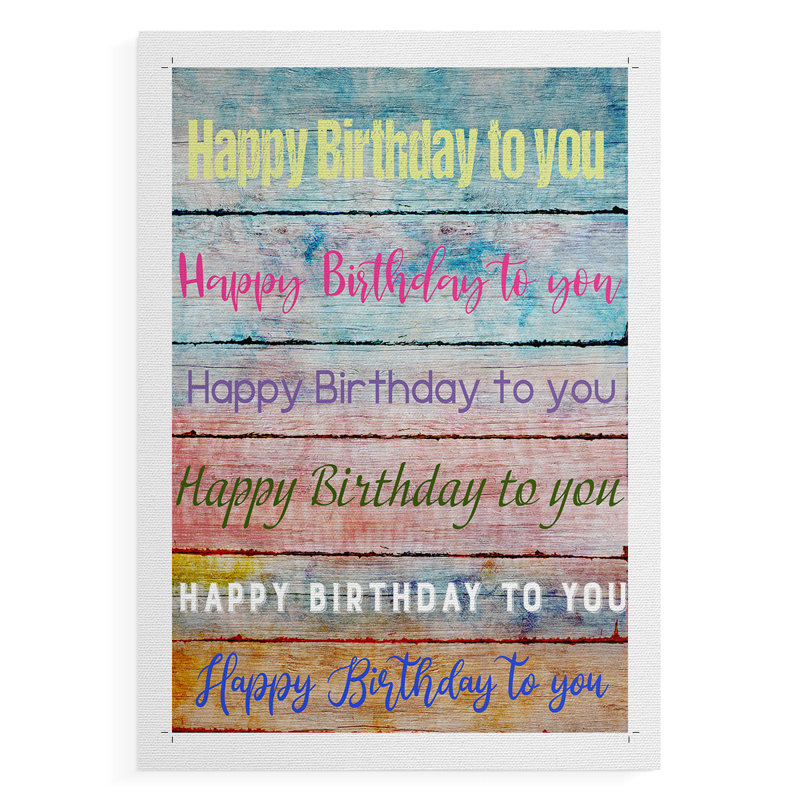 Birthday Birthday - Reproduction de toile seulement - NON-CADRE, H 36 po x l 24 po