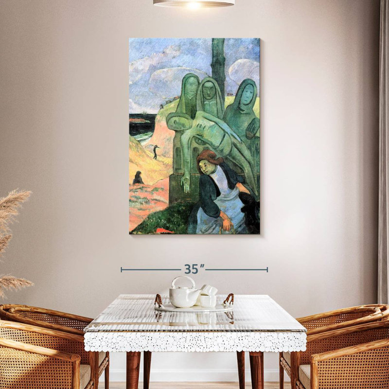 Leisha, le Christ vert, H 48 po x l 32 po