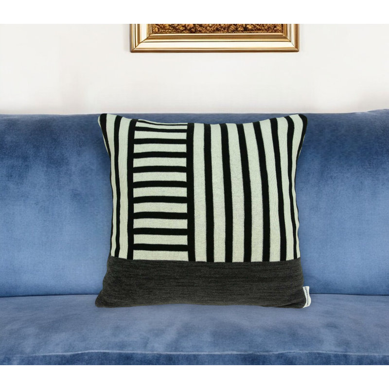18" X 5" X 18" Transitional Multi Colored Pillow Cover With Poly Insert, Polyester/Polyfill