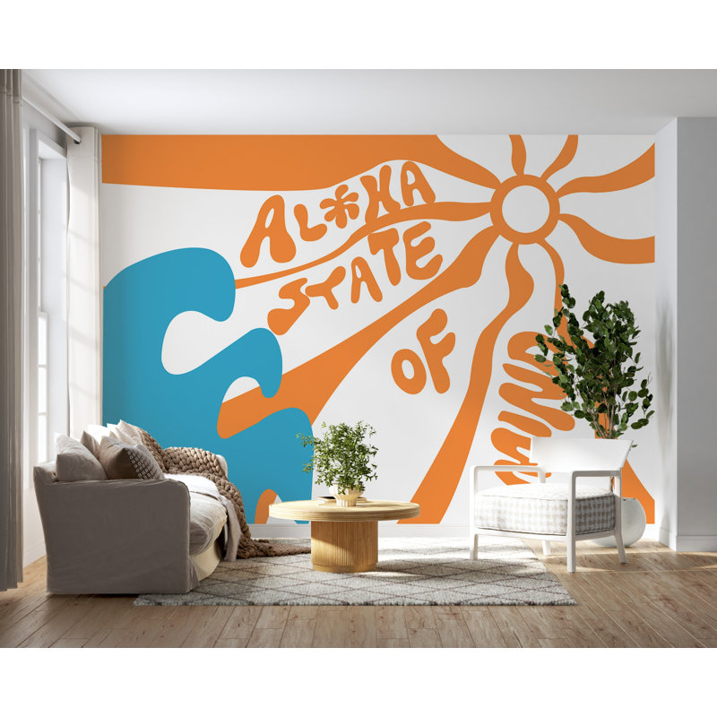 Jaheam Tropical Peel & Stick Wall Mural, 57" W x 41" L