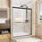72" H Aluminum Frame Double Sliding Shower Door, 1/4" (6Mm) Clear Tempered Glass-120178858