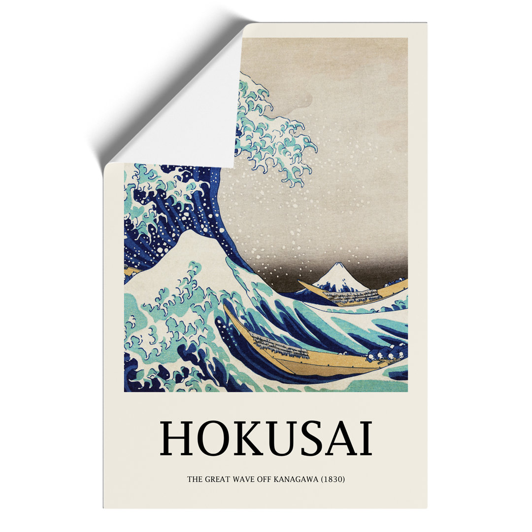 The Great Wave Off Kanagawa Print by Katsushika Hokusai - Frameless Print